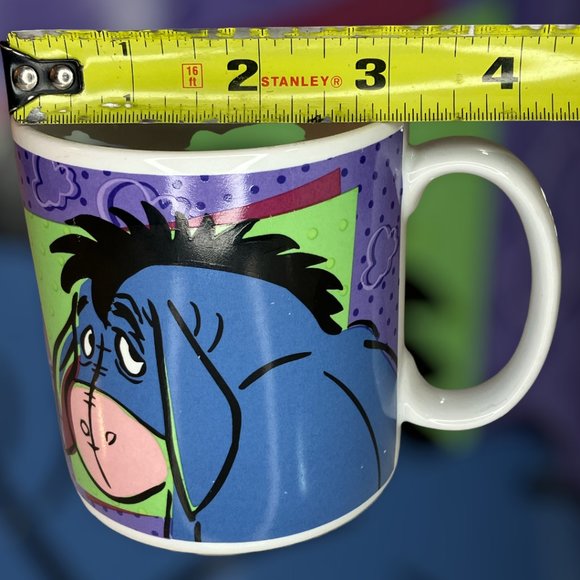 Winnie The Pooh & Eeyore Ceramic Coffee Hot Chocolate Mug Cup Pre-Owned VG+++ - Picture 10 of 11